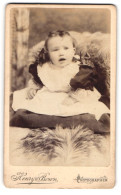 Photo Henry Bown, London, 43, New Kent Road, Kleines Kind Im Kleid Sitzt Auf Fell  - Personnes Anonymes
