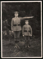 Fotografie 1.WK, Grösster & Kleinster Soldat Des Heeres  - Guerre, Militaire