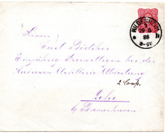 64462 - Deutsches Reich - 1888 - 10Pfg GAU HILDESHEIM -> LEHE - Lettres & Documents