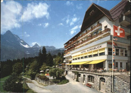 11249211 Braunwald GL Hotel Alpenblick Fahne Braunwald - Sonstige & Ohne Zuordnung