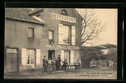 CPA Habonville, Restaurant Au Coin De La France  - Other & Unclassified