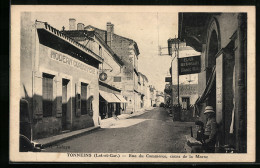 CPA Tonneins, Rue Du Commerce, Cours De La Marne  - Tonneins