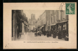CPA Casteljaloux-les-Bains, Grand`Rue  - Casteljaloux