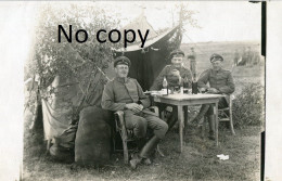 CARTE PHOTO ALLEMANDE - OFFICIERS AU CAMP DE SOISSONS EN JUIN 1918 AISNE GUERRE 1914 1918 - Guerre 1914-18