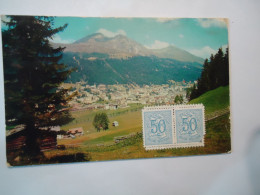 SWITZERLAND    POSTCARDS DAVOS PLATZ 1956 - Autres & Non Classés
