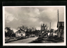 AK Smolensk, Ansicht Der Kasernenstrasse Mit Kathedrale  - Russie