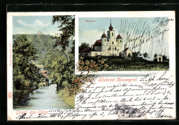 AK Köszeg /Güns, Flusspartie, Kalvaria  - Ungarn
