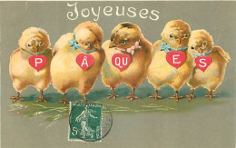 Carte Gaufrée - Joyeuses Paques - Poussins     Q 2625 - Pascua
