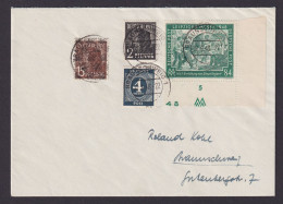 Alliierte Besetzung Brief MIF 968 Bogenecke Bizone Netzaufdruck Braunschweig - Other & Unclassified