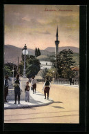 AK Sarajevo, Kaiserbrücke, Minarett  - Bosnia Erzegovina