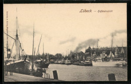 AK Lübeck, Hafenansicht  - Other & Unclassified