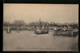 AK Granville, Vue Générale Du Port, Entrée Du Bateau De Jersey, Hafen  - Other & Unclassified