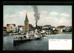 AK Lindau I. B., Hafen Mit Dampfer  - Other & Unclassified