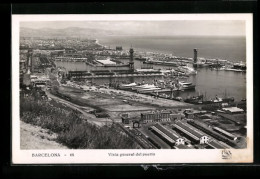 AK Barcelona, Vista General Del Puerto, Hafen  - Autres & Non Classés
