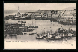 AK Genova, Il Porto Da Castelletto, Hafen  - Other & Unclassified