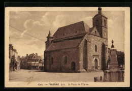 CPA Vayrac, La Place De L`Église  - Vayrac