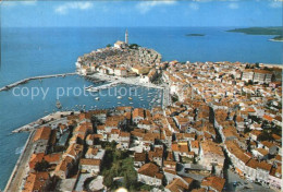 72603414 Rovinj Istrien Hafen Altstadt Fliegeraufnahme Croatia - Croatie