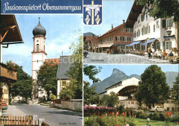 72603330 Oberammergau Ettaler Strasse Kirche Passionstheater Dorfstrasse Oberamm - Oberammergau