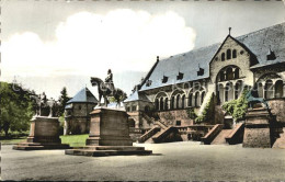 72602783 Goslar Kaiserpfalz Barbarossa Und Kaiser Wilhelm Denkmal Pferdestandbil - Goslar