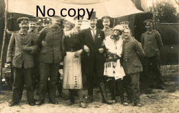 CARTE PHOTO ALLEMANDE - LE CIRQUE DU RIR 76 HAMBURG A AMY PRES DE LASSIGNY - NOYON OISE - GUERRE 1914 1918 - Guerre 1914-18