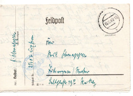 64489 - Deutsches Reich - 1939 - FpBf RIESENBURG -> Leverkusen, M TrpStpl "SanErsAbt 6" - Lettres & Documents
