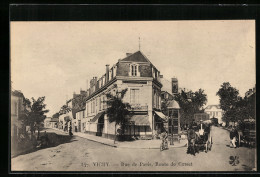 CPA Vichy, Rue De Paris, Route De Cusset  - Vichy
