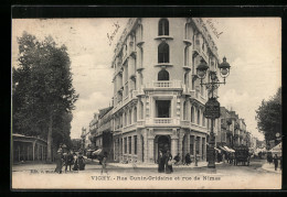 CPA Vichy, Rue Cunin-Gridaine Et Rue De Nimes  - Vichy