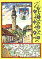 72599653 Domazlice Chodsky Hrad Schloss Landkarte Kuenstlerkarte Domazlice - Tchéquie