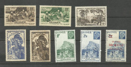 GUINEE N°158, 159, 163, 167, 168, 176, 177, 185 Neufs Avec Charnière* Cote 6.70€ - Unused Stamps