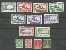 GUINEE POSTE AERIENNE N°1, 10 à 17 Neufs Avec Charnière* Cote 6.70€ (Taxe 16, 17, 27, 28 Offerts) - Unused Stamps