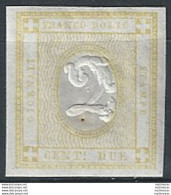 1862 Italia VE II 2c. Giallo Chiaro Stampati MNH Sassone N. 10d - Altri & Non Classificati