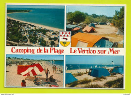 33 LE VERDON SUR MER Vers Soulac Le Camping De La Plage En 4 Vues Tél 24 Ford Taunus VOIR DOS Et Flamme En 1973 - Soulac-sur-Mer