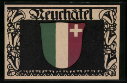 AK Schweiz, Wappen Von Neuchatel  - Genealogía
