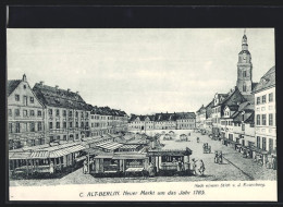 Künstler-AK Alt-Berlin, Neuer Markt Um Das Jahr 1785  - Mitte