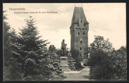 AK Tangermünde, Denkmal Kaiser Heinrich IV. Und Kapitelturm  - Tangermünde