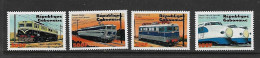 GABON 2000 TRAINS YVERT N°1030/1033 NEUF MNH** - Trains