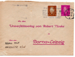 64505 - Deutsches Reich - 1932 - 10Pfg Ebert PGAU KOELN - ... -> Leipzig - Lettres & Documents