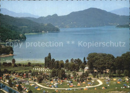 72598203 Klagenfurt Woerthersee Fliegeraufnahme Camping Und See  - Sonstige & Ohne Zuordnung