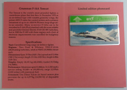 UK - BT - L&G - Military Aircraft Of USA - Grumman F-14A Tomcat - Limited Edition In Folder - 500ex - Mint - BT Emissioni Generali
