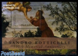 Palau 2010 Sandro Botticelli S/s, Mint NH, Art - Paintings - Other & Unclassified