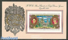 Central Africa 1981 ROYAL WEDDING S/S IMPERF., Mint NH, History - Centraal-Afrikaanse Republiek