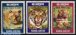 Bangladesh 1974 Save The Tiger 3v, Mint NH, Nature - Animals (others & Mixed) - Cat Family - Bangladesh