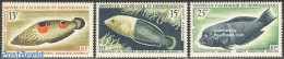 New Caledonia 1965 Fish 3v, Mint NH, Nature - Fish - Neufs