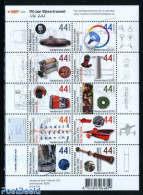 Netherlands 2010 Dutch Patent Act 10v M/s, Mint NH, Science - Sport - Transport - Energy - Inventors - Cycling - Ships.. - Unused Stamps