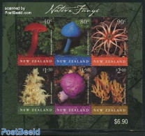 New Zealand 2002 Native Fungi S/s, Mint NH, Nature - Mushrooms - Neufs