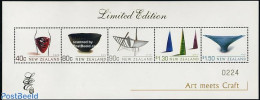 New Zealand 2002 Art Objects S/s Limited Edition, Mint NH, Art - Art & Antique Objects - Unused Stamps