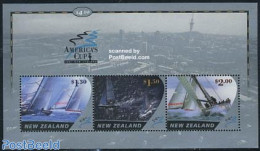 New Zealand 2002 Americas Cup S/s, Mint NH, Sport - Transport - Sailing - Ships And Boats - Nuovi