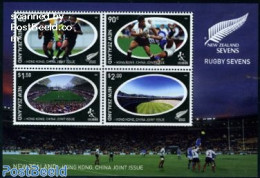 New Zealand 2004 Rugby Sevens S/s, Joint Issue Hong Kong, Mint NH, Sport - Various - Rugby - Sport (other And Mixed) -.. - Nuovi