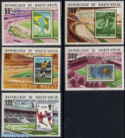 Upper Volta 1979 Football Winners 5v, Mint NH, Sport - Football - Stamps On Stamps - Sellos Sobre Sellos