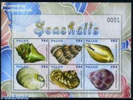 Palau 2009 Shells 6v M/s, Mint NH, Nature - Shells & Crustaceans - Marine Life